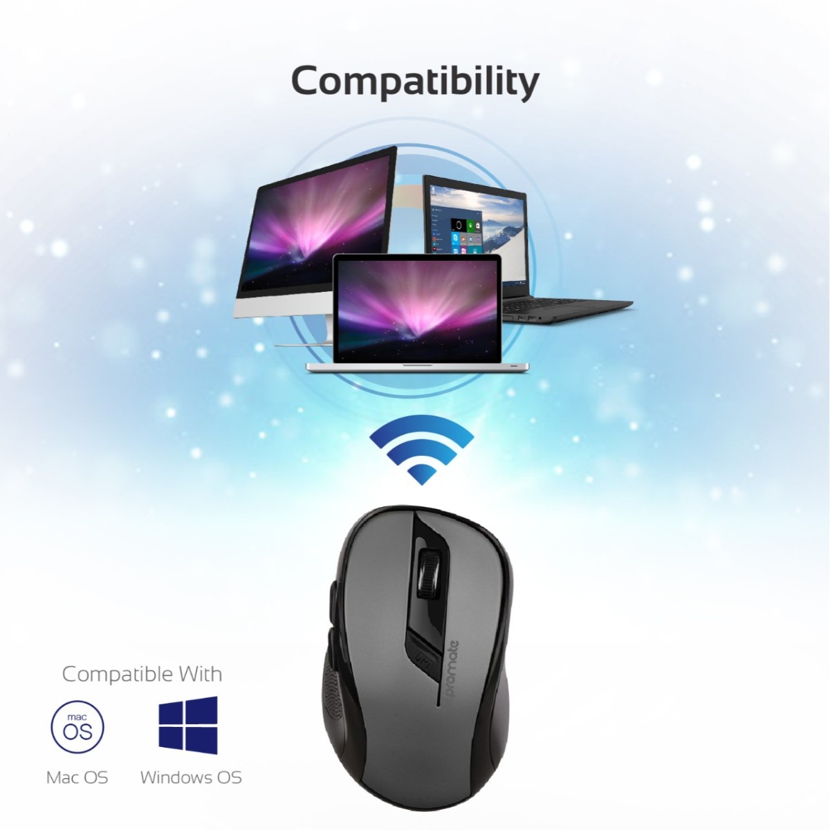Dell XPS 13 Wireless Mice, Full Size 1600DPI Optical Travel Cordless